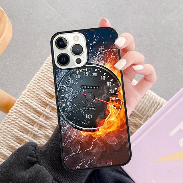 Speedometer Car Phone Case For Apple iPhone 17 Air Pro Max Plus Coque For iPhone 17 Air 14 15 16 13 12 Max Cover