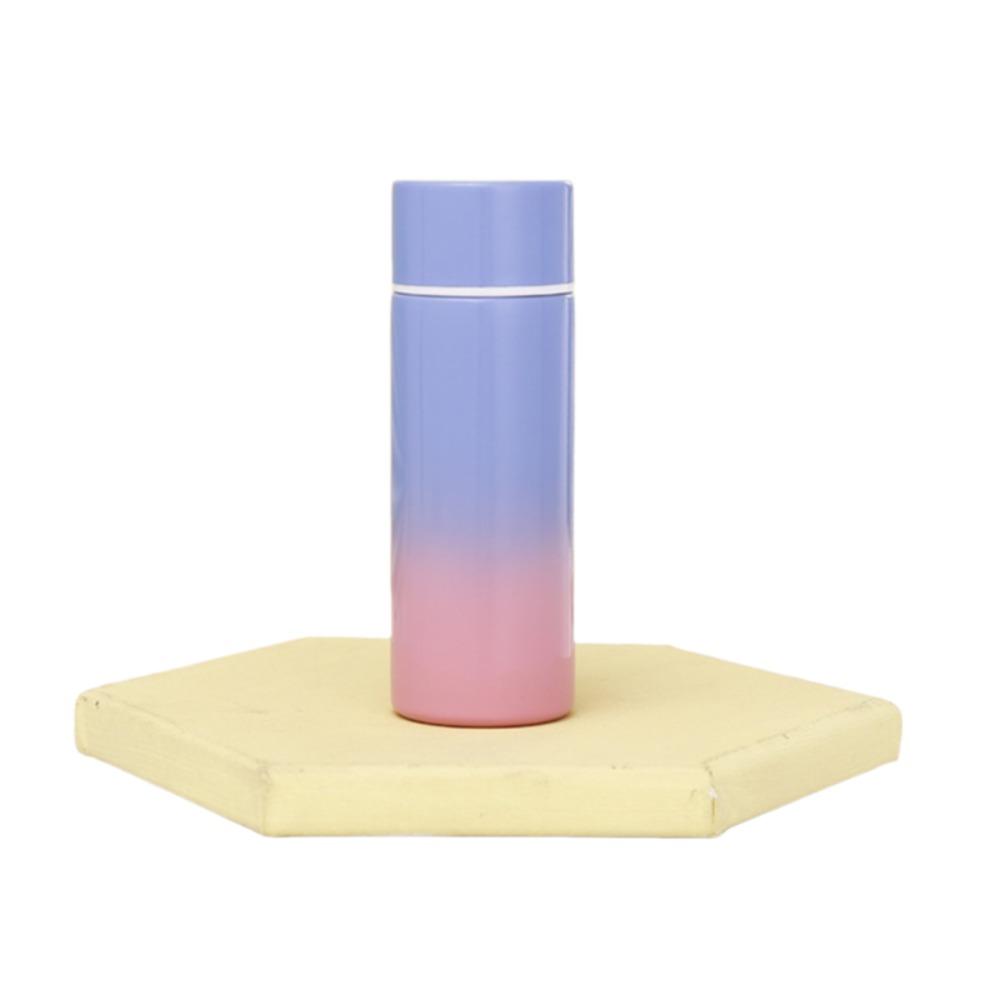 120 ML Pocket Thermos Bottle Gradient Color Insulated Water Bottle Mini Thermal Cup School