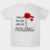 T Shirt Women Lets Play Pickleball Red Harajuku Print Kawaii Tshirt Summer Short Sleeve Female T-Shirt Top Tee