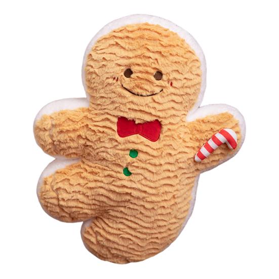 Рождественская кукла, плюшевая игрушка, пряничный человечек, рождественская елка, пончик, мягкая подушка, декор для дома и комнаты на Рождество, день рождения