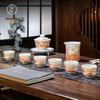 Керамический чайный набор Jingdezhen с ручной росписью, цвет алюмо-красный, пейзаж