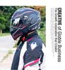 Cool Ride Treasure Bluetooth Full-Face Flip-Up Motorcycle Helmet with Dual Lens and FM Radio