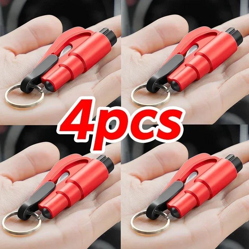 5 шт. Мини-молоток безопасности Автомобильный аварийно-спасательный набор Брелок Нож Резак для ремня безопасности Аварийный молоток для разбивания стекла перевозится