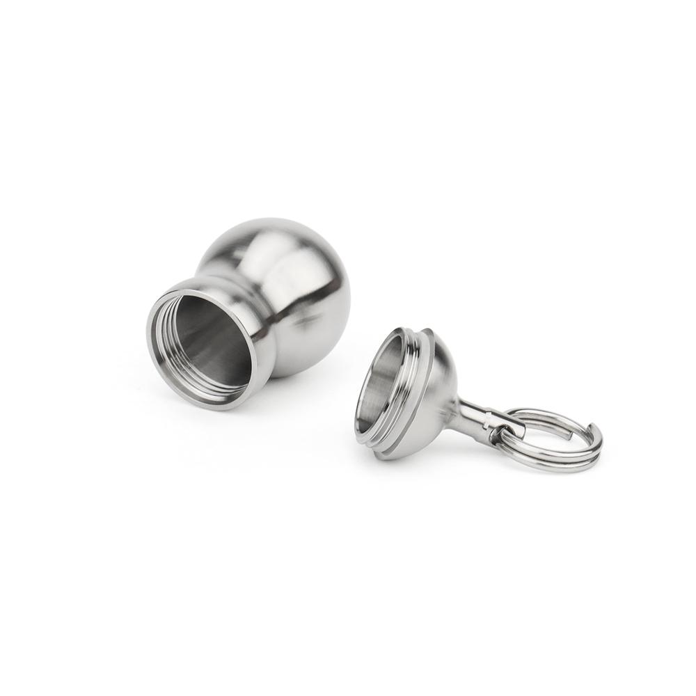 Titanium Alloy Mini Bottle Gourd Waterproof Pill Cans Portable Seal Outdoor EDC Tool Small Storage Bottle 4