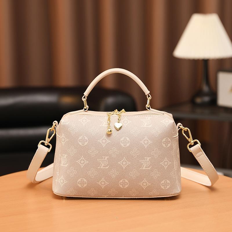 Ретро Легкая Роскошная Модная Сумка на Раннюю Весну для Женщин Модная Новая Нишевая Принтованная Сумка-Подушка Бостон Ручная Сумка Кроссбоди