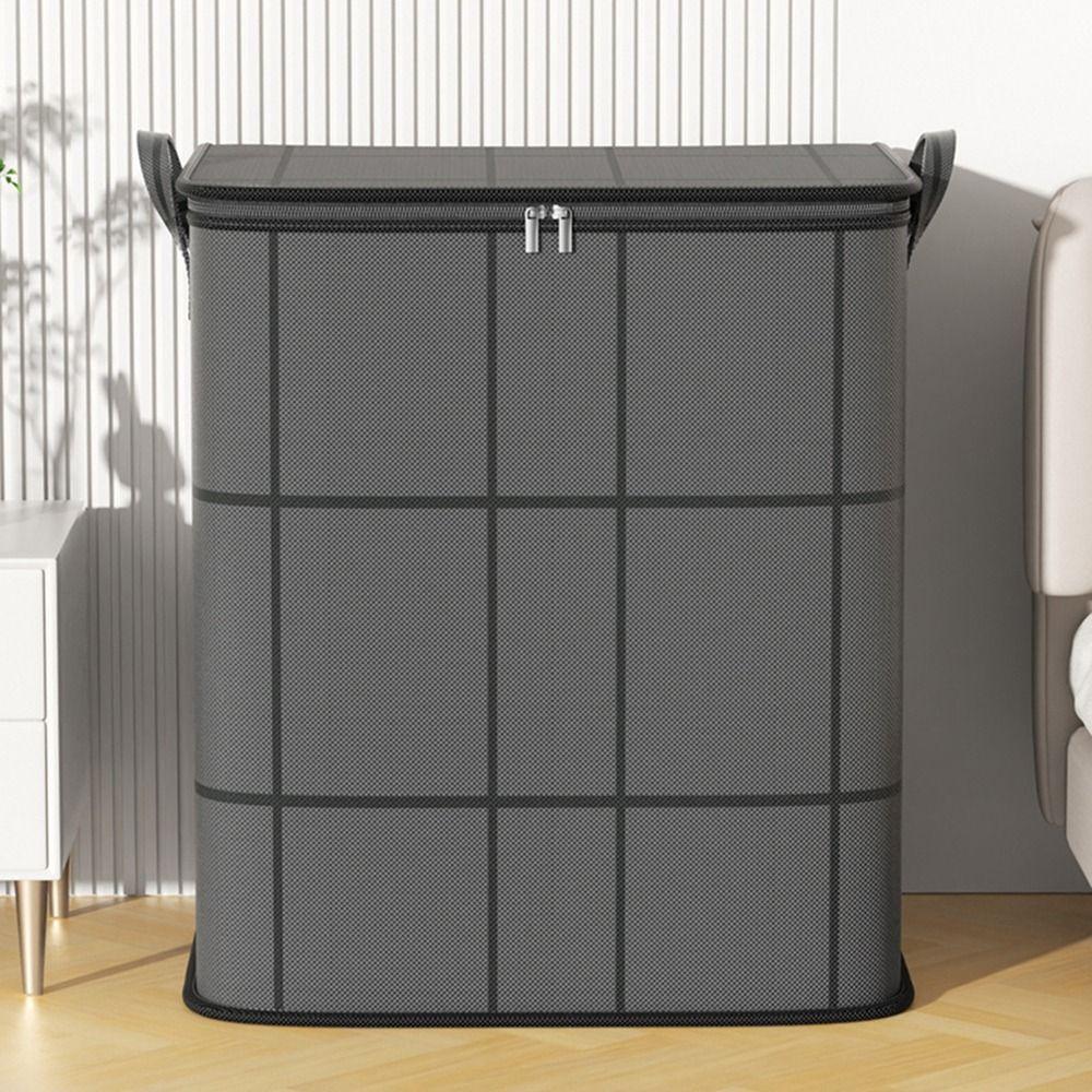 Non Woven Fabric Clothes Quilts Storage Bag Large Capacity Reinforced Handles Blanket Comforter Bags Dustproof Foldable