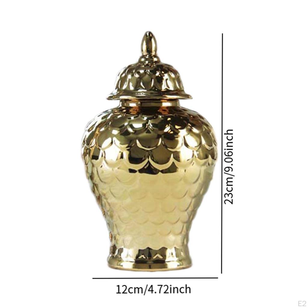 Керамическая банка для имбиря, ваза для цветов, украшение для дома с крышкой, цветочная композиция для свадеб