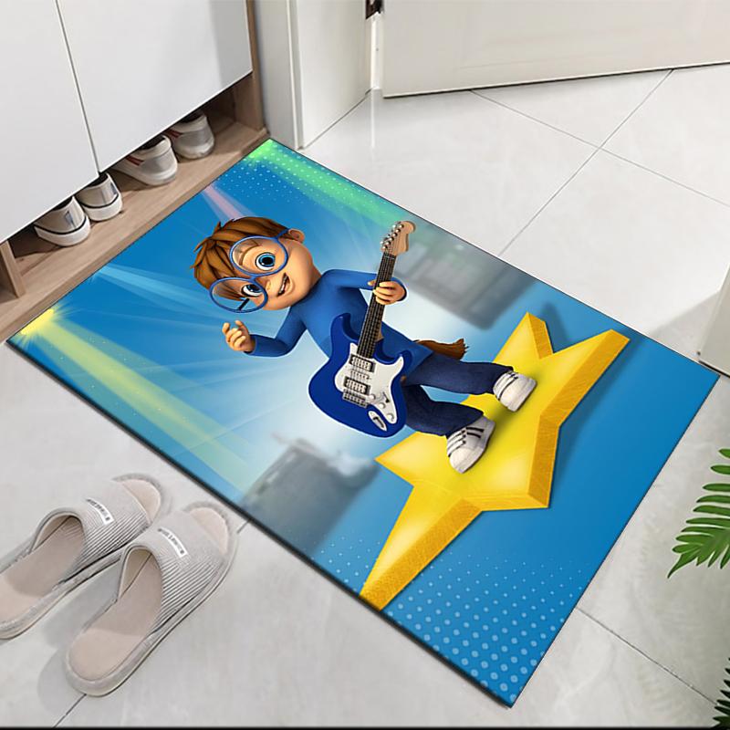 Alvin and the Chipmunks Printed Carpetrugfor Office Chair Living Room Bedroom Kitchen Room Decor Gifts