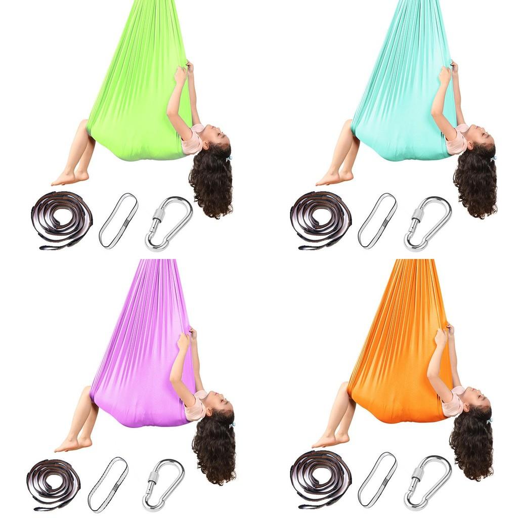 Премиальная ткань Детский гамак-качели для помещений и улицы Сенсорное тренировочное кресло