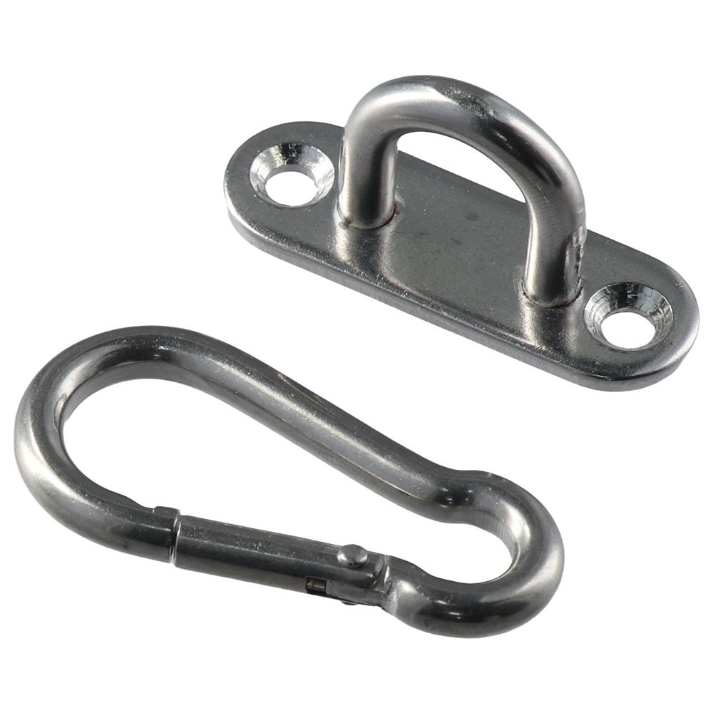 1/5шт. Кольцо Гаражная Стена U Рым-болт Монтажная Пластина Рым-болт U-образные Крюки Нержавеющая Сталь Карабин