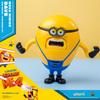 Minions Despicable Me 4 Mega Dave Action Figure with 6 Interchangeable Expressions with Hidden Pocket Minion Model Gift for Kids Ages 8 and Up Toy,
