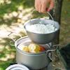 Titanium Portable Pressure Cooker Camping Cooking 2L With Perforated/Non-Perforated Inner Pot Lightweight Outdoor Rice