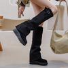 Two-wear Sleeve High Boots Design Sense Niche Boots 2025 Autumn and Winter Removable Boots Half Tray Women's Shoes Tide