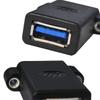Адаптер USB3.0 гнездо-гнездо для монтажа на панель, USB3.0 гнездо-гнездо переходник для бесшовного расширения данных и быстрой зарядки,