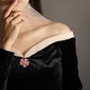 Винтажная эмалированная брошь «Цветок Феникса», аксессуары Haute Couture, свадебная брошь, булавка с жемчугом