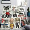 1PC Onepunch Man Patterned Flannel Blanket Suitable For All Seasons For Home Decor Warmth And Comfort Gifts Holiday Present