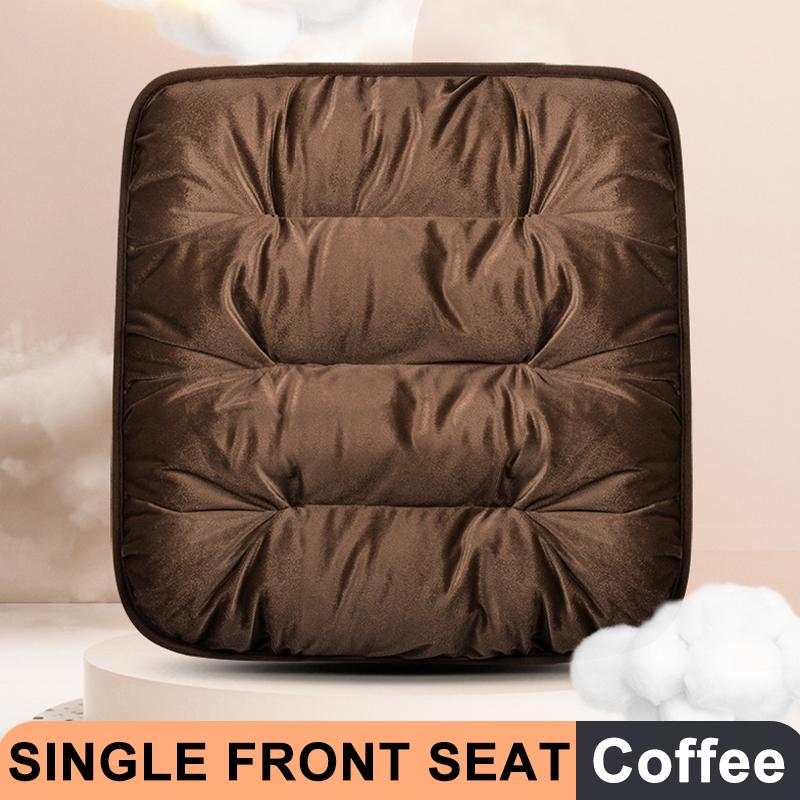 SEAMETAL Подушка на сиденье автомобиля Плюшевая подушка на сиденье водителя Нескользящая для транспортных средств Офисное кресло Дом Автомобильная накладка Чехол для сиденья