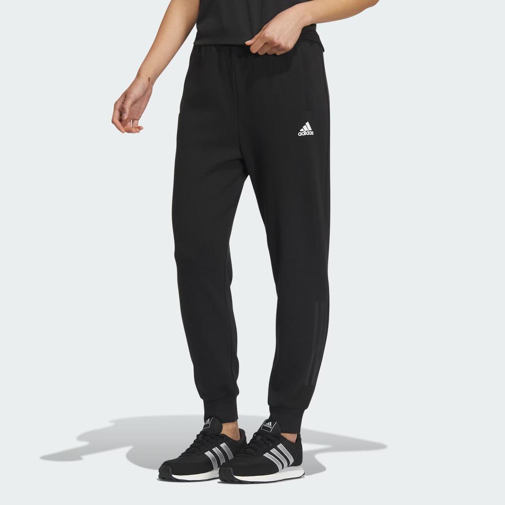 Adidas Штаны Must Have Dk с тремя полосками, на завязках, трикотажные джоггеры женские, черные IS4941