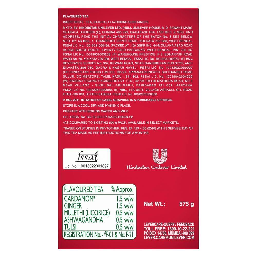 Чай Brooke Bond Red Label Natural Care 500/575 г Упаковка С 5 Аюрведическими Ингредиентами Черный Чай