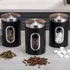 Stainless Steel Coffee Bean Storage Jar Candy, Tea, Spice Sealed Storage Jar with Visual Window and Lid Kitchen Storage Tools