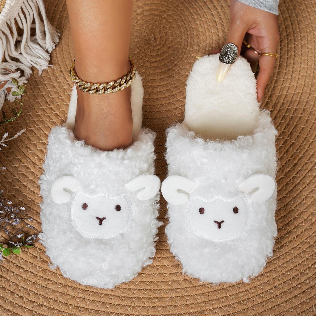 Cat cotton slippers women's autumn and winter home indoor universal soft bottom non-slip silent warm cartoon fluffy slippers
