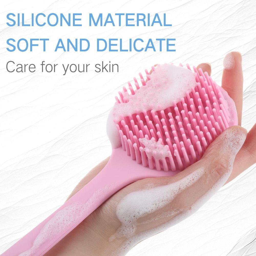 Anti Slip Shower Brush Soft Bristles Body Exfoliator High Quality Back Scrubber Men and Women