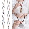 Boho Party Ethnic Jewelry Lucky Gift Horn Fish Pendant Nepal Necklace Mala Wood Bead Buddhist