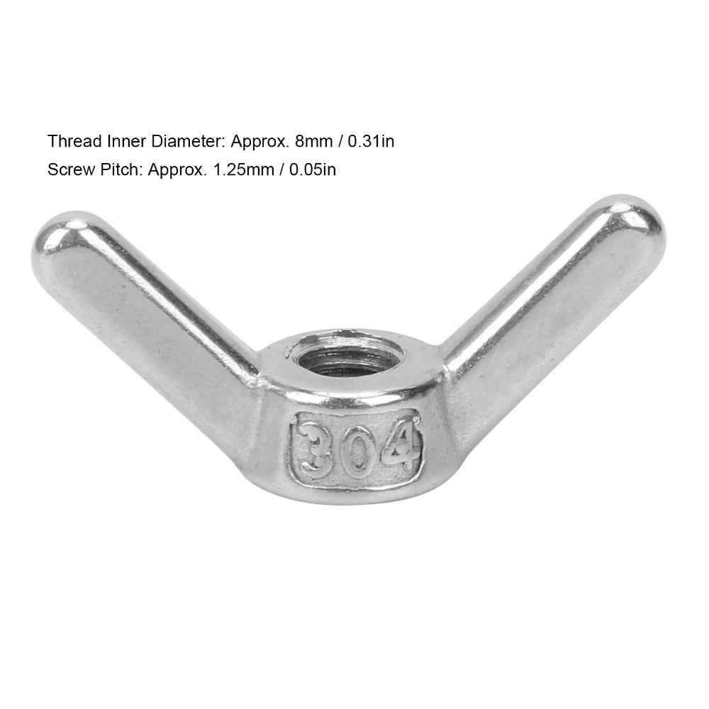 10pcs Premium Metric Thread Nuts Hardware Fittings Thumb Nut Hardware Wing Nuts For Repair