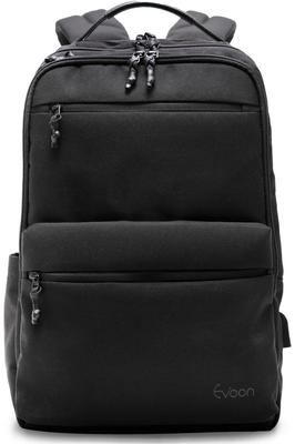 Многофункциональный деловой рюкзак Air Business Backpack для мужчин и женщин 900 г Легкий водоотталкивающий рюкзак Популярный дюймовый черный [Evoon] 15,6