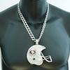 San Francisco 49ers Alloy Football Helmet Pendant Necklace
