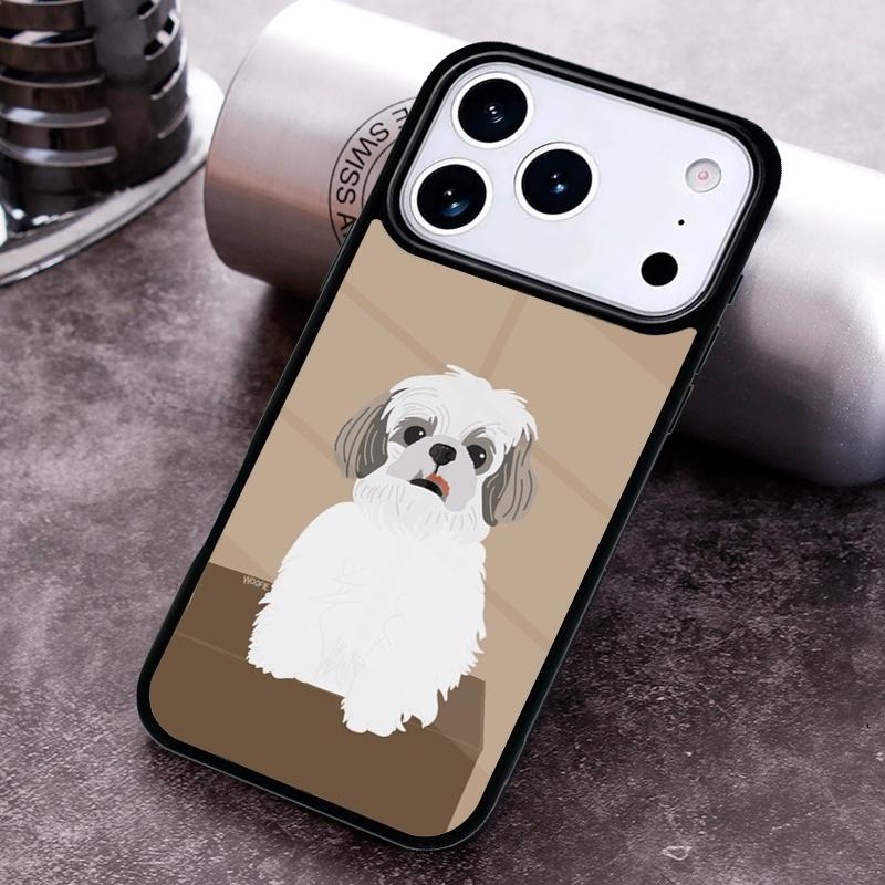 Cartoon Shih Tzu Dog Phone Case For iPhone 17 16 15 14 13 12 11 Pro Max Plus 17Air Soft Silicone Cover