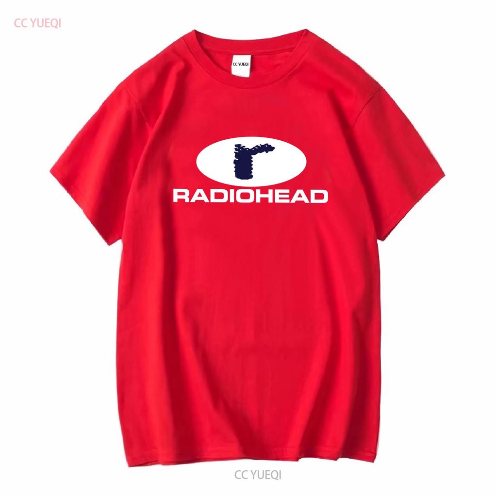 Футболка Radiohead Новая мужская с длинным или коротким рукавом винтажная стираная эластичная стильная унисекс удобная с небольшим графическим принтом модная