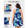 Charmleaks Plus Size Summer Dresses with Built In Bra Pockets Beach Sundress Casual Sleeveless Scoop Neck Tank Dress 1X-4X