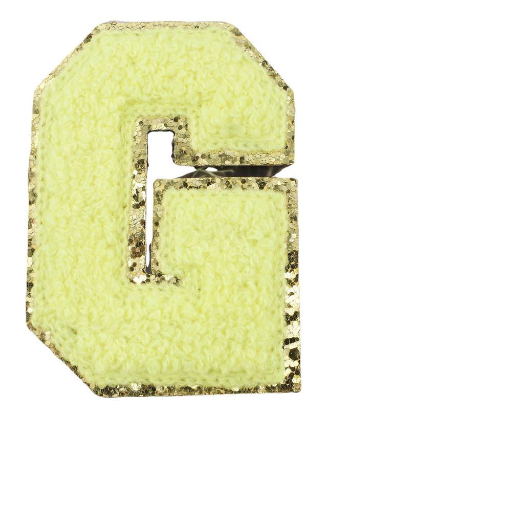 Mixed Color English Alphabet Embroidery Cloth Sticker Digital Towel Embroidery Computer Embroidery Stamp Clothes Smiley Face Patch Sticker