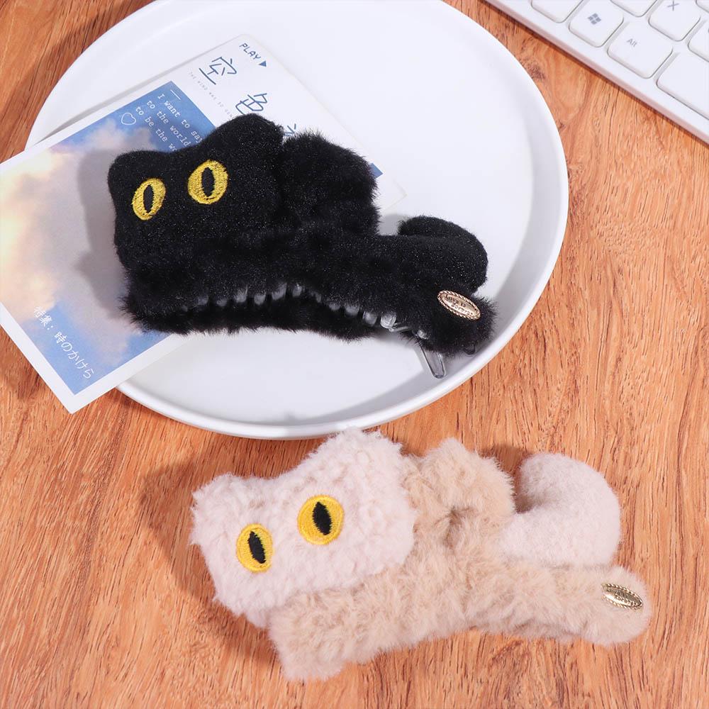 Grab Clip Cat Hair Clip Cute Cute Hairpin Fashion Plush Hair Claw  Daily