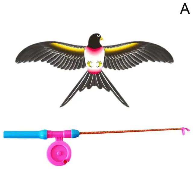 Воздушный змей Детский воздушный змей Игрушка-мультфильм Ласточки Орел Летающие детские игрушки с ручкой Воздушный змей с воздушным змеем Открытый O6x8