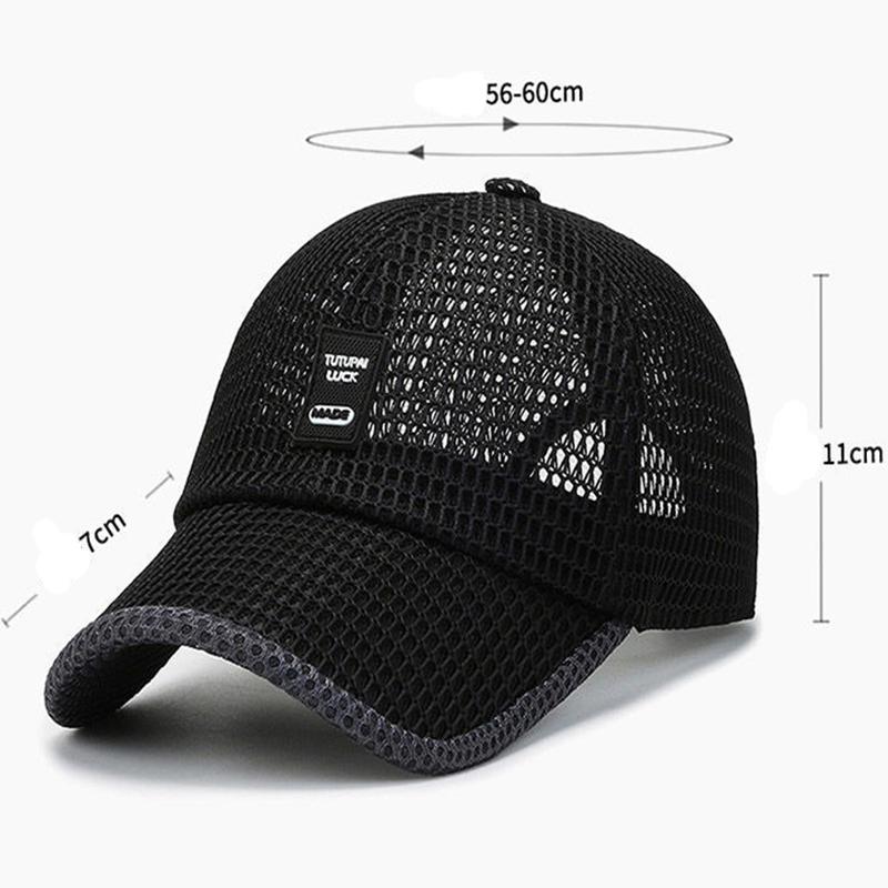 Summer Mesh Cap Lightweight Quick Drying Cool Outdoor Fishing Hats Visors Breathable Tennis Golf Hiking Baseball Sun Hat