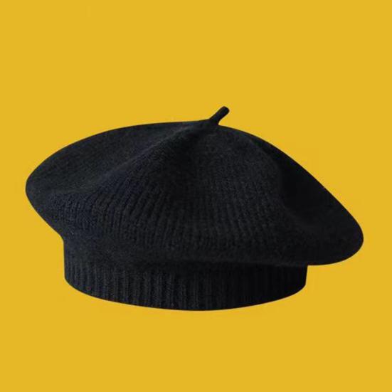 Детская шапка художника Yousheng, цветная вязаная эластичная, сохраняющая тепло, нескользящая, детская вязаная шапка, однотонный осенне-зимний берет, уличная шапка