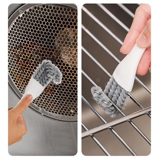 5 шт. Щетка для чистки решетки Спиральная щетина из ПП V-образная крючковая головка Щетка для чистки на 360 градусов Эргономичная ручка Два в одном Средство для удаления грязи с гриля