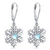 Snowflake Design Earrings Female, Fashion Design Lady Sweet Wind, Christmas Holiday Jewelry