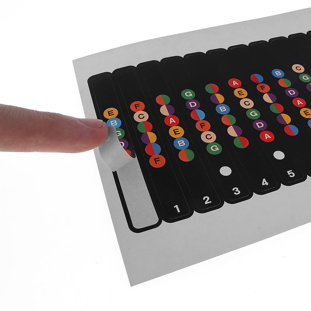 Водостойкие универсальные гитарные наклейки для грифа, наклейки для нот, наклейки на гриф