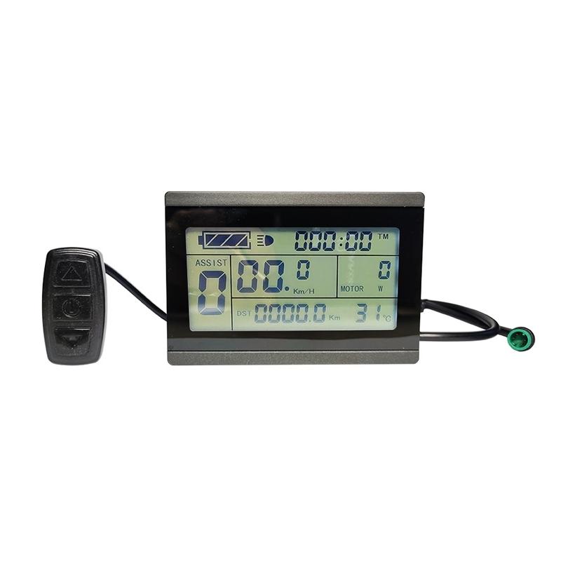 1 шт. Электровелосипед 24В 36В 48В 72В KT LCD3 LCD Дисплей Водонепроницаемый Черный Умный Счетчик для Электровелосипеда