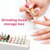 30 Holes Nail Art Drill Storage Box Grinding Polish Head Bit Holder Display Nail Drill Bits Organizer Manicure Tools ZH