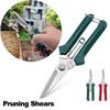 Stainless Steel Straight Head Pruning Shears 190mm Bonsai Scissors Trimming Tools  Plant Trimming