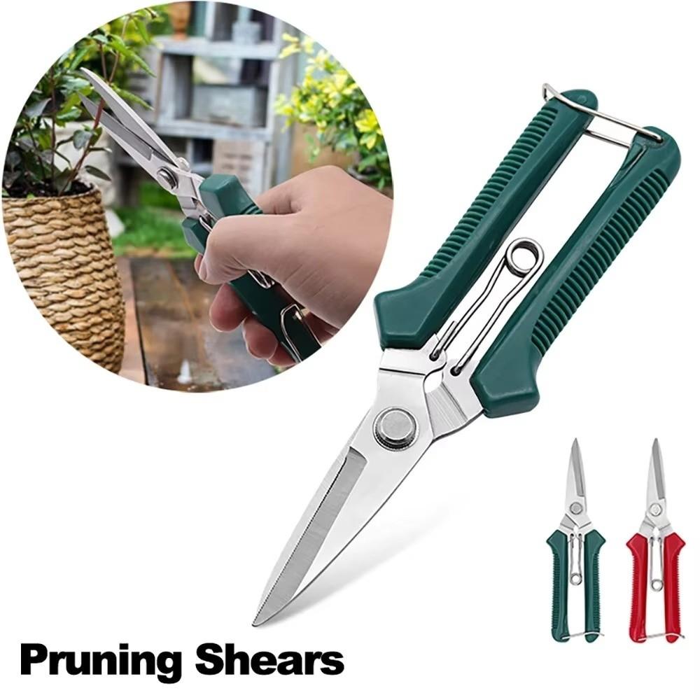 Stainless Steel Straight Head Pruning Shears 190mm Bonsai Scissors Trimming Tools  Plant Trimming