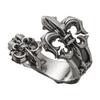 Artemis Classic Spear Fleur De Lys Silver Ring Silver Brand Silver Ring Ring, ACR0294, Men's Accessories, Jewelry,