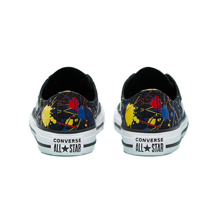 Converse Chuck Taylor All Star Модные Удобные Низкие Кеды из Канваса Детские Кроссовки Черный Желтый Разноцветный 671908C