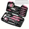 DT9706P Набор инструментов из 39 предметов, розовый