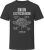 Union Electrician Brain Funny Union Sparky T Shirt