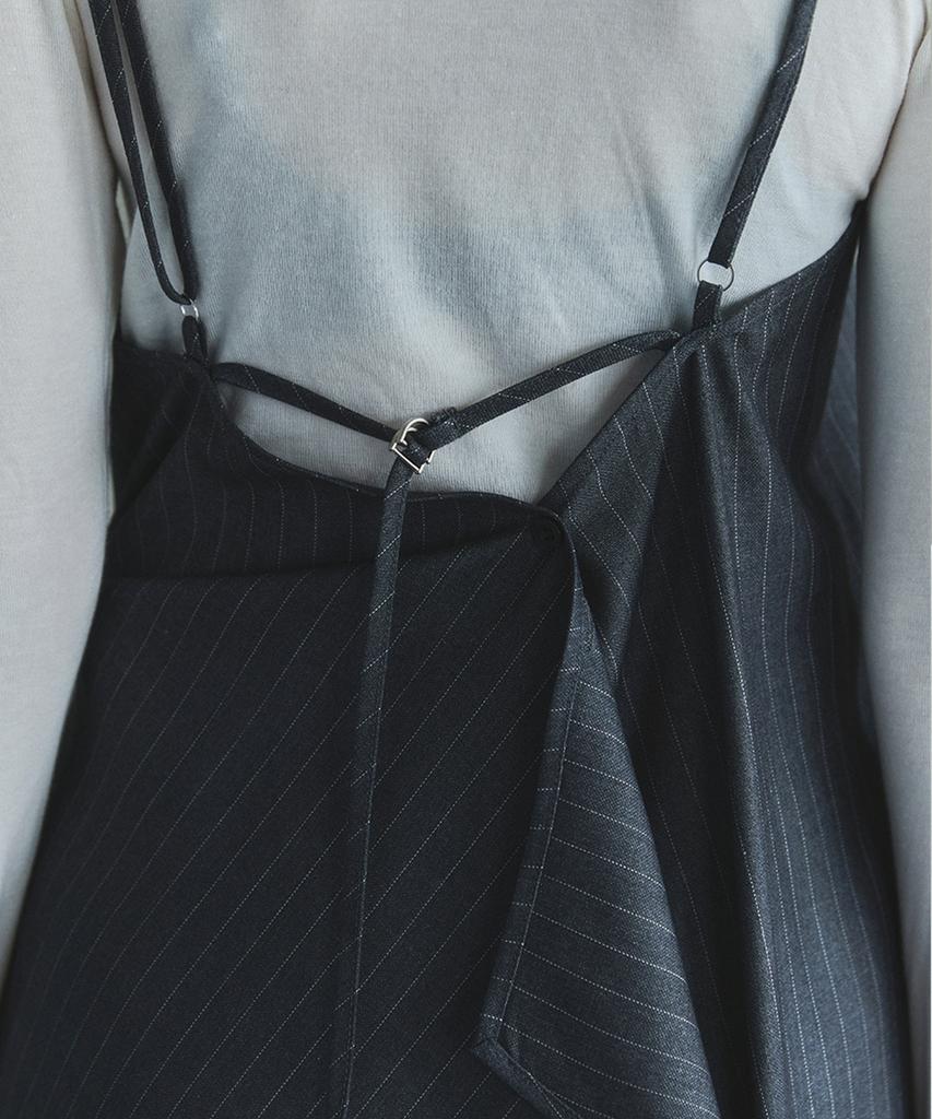Ihr Striped Layered Maxi Dress / Grey